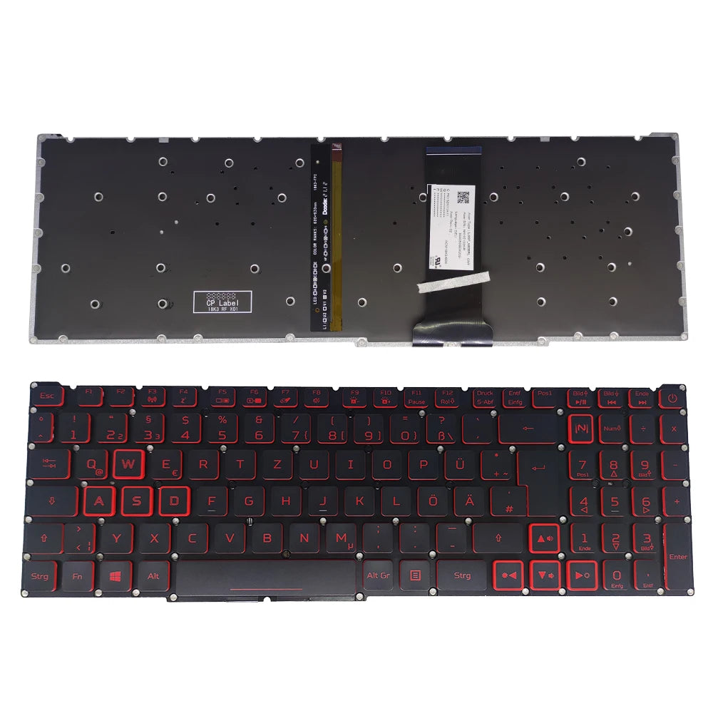 PT-BR Brazil US RU Backlit Keyboard for Nitro 5 AN515-54 AN515-43 AN517-52 AN517-51 AN517-54 AN715-51 Spain LA IT TR GR FR